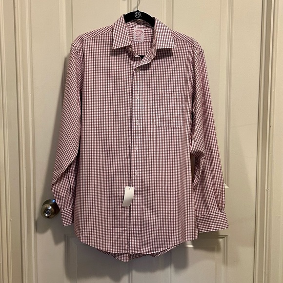 Red & Blue Plaid Brooks Brothers BRAND NEW Button Down 14.5 - 33 - Picture 3 of 11